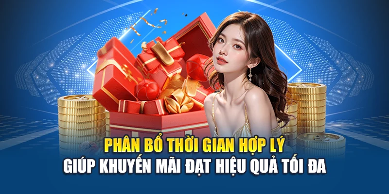 Phân bổ thời gian hợp lý giúp khuyến mãi đạt hiệu quả tối đa